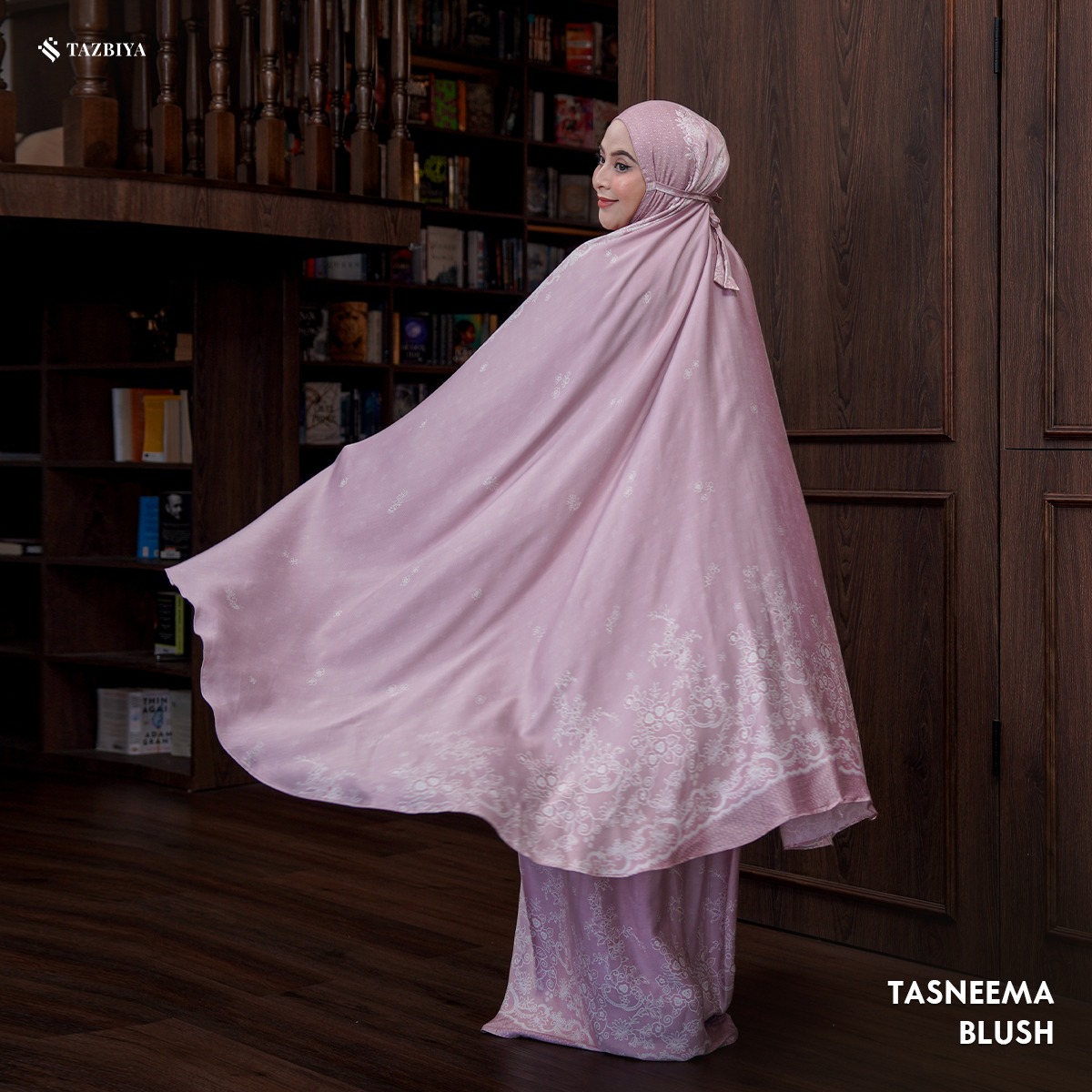 MUKENA TAZBIYA PREMIUM TASNEEMA I Mukena Rayon Satin Jumbo Dewasa