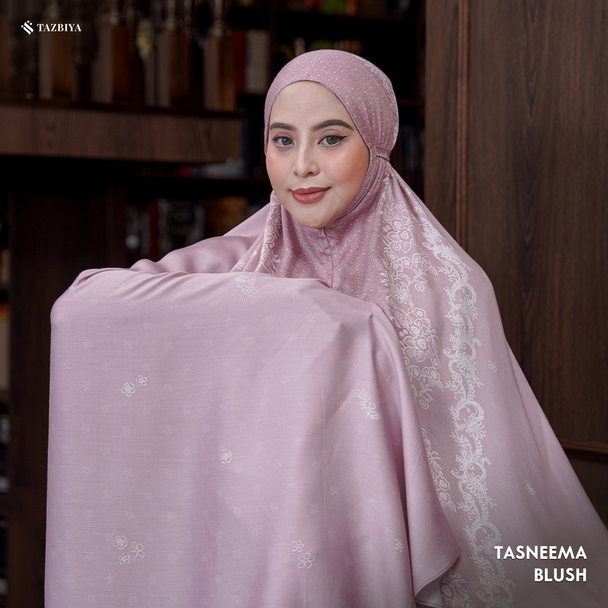 MUKENA TAZBIYA PREMIUM TASNEEMA I Mukena Rayon Satin Jumbo Dewasa