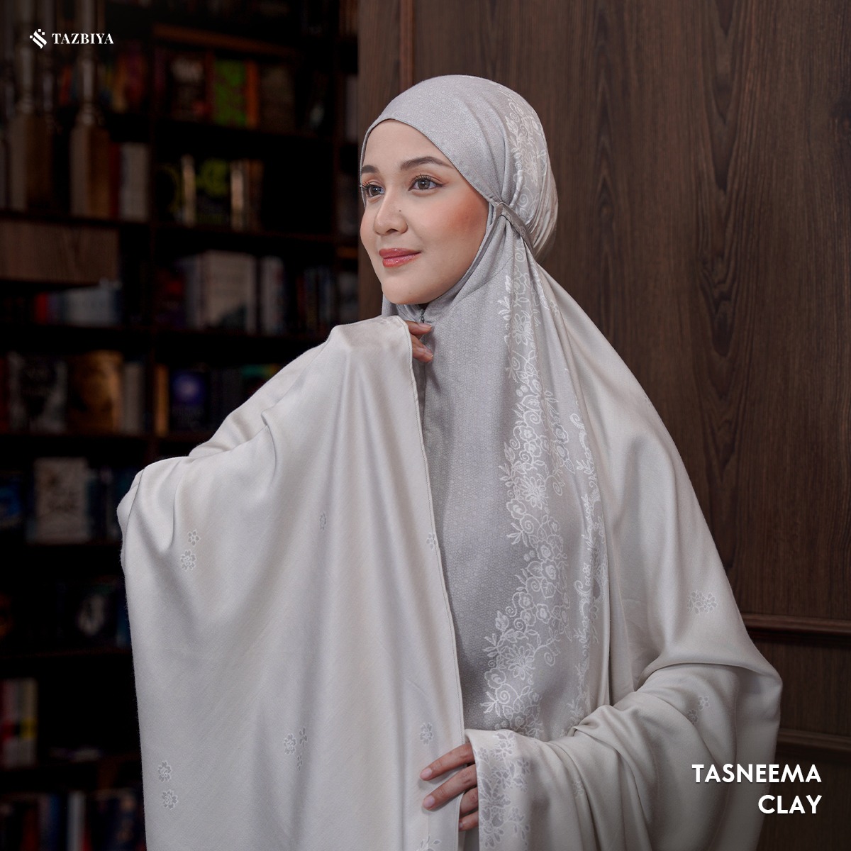 MUKENA TAZBIYA PREMIUM TASNEEMA I Mukena Rayon Satin Jumbo Dewasa