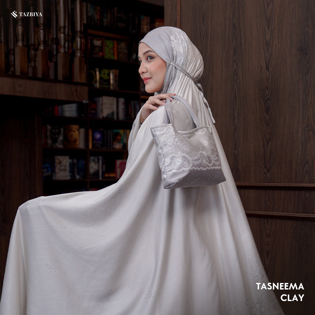 MUKENA TAZBIYA PREMIUM TASNEEMA I Mukena Rayon Satin Jumbo Dewasa