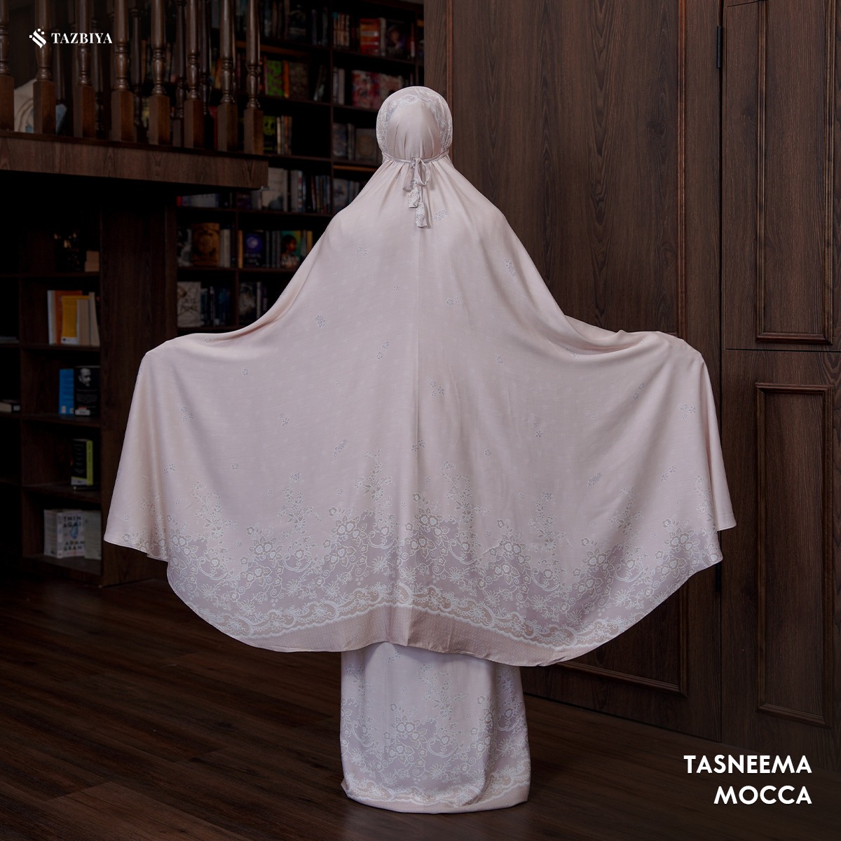 MUKENA TAZBIYA PREMIUM TASNEEMA I Mukena Rayon Satin Jumbo Dewasa