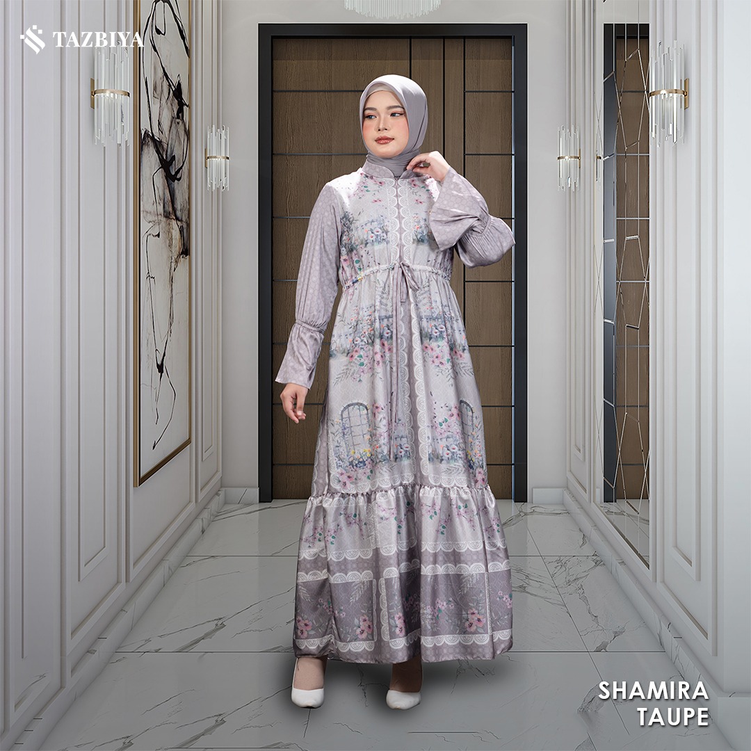 TAZBIYA MUSLIMWEAR GAMIS SILK HAIFA SHAMIRA SERIES