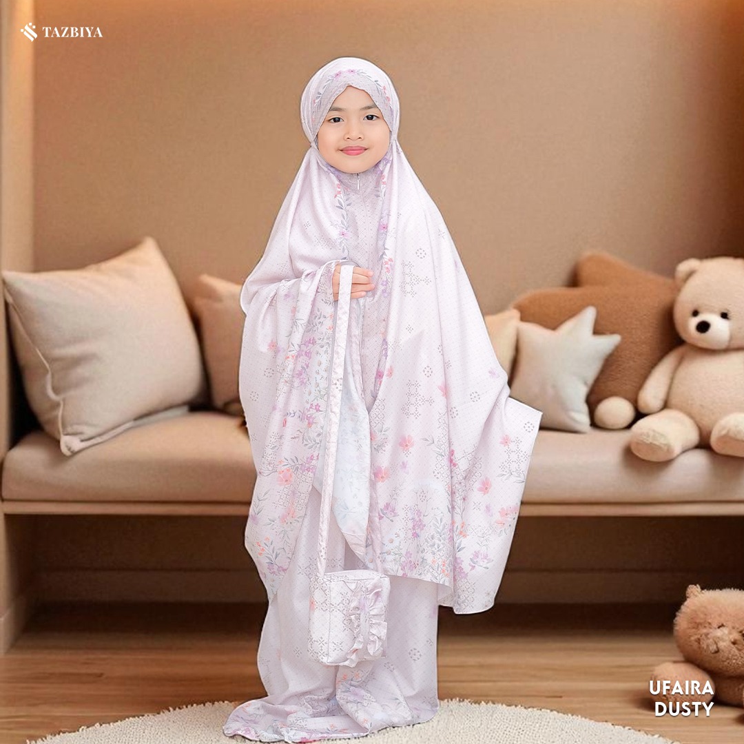 TAZBIYA MUKENA ANAK TRAVEL SERIES I Mukena Anak Motif TK SD SMP | Mukena Anak 4-14 Tahun | Mukena Travel Anak