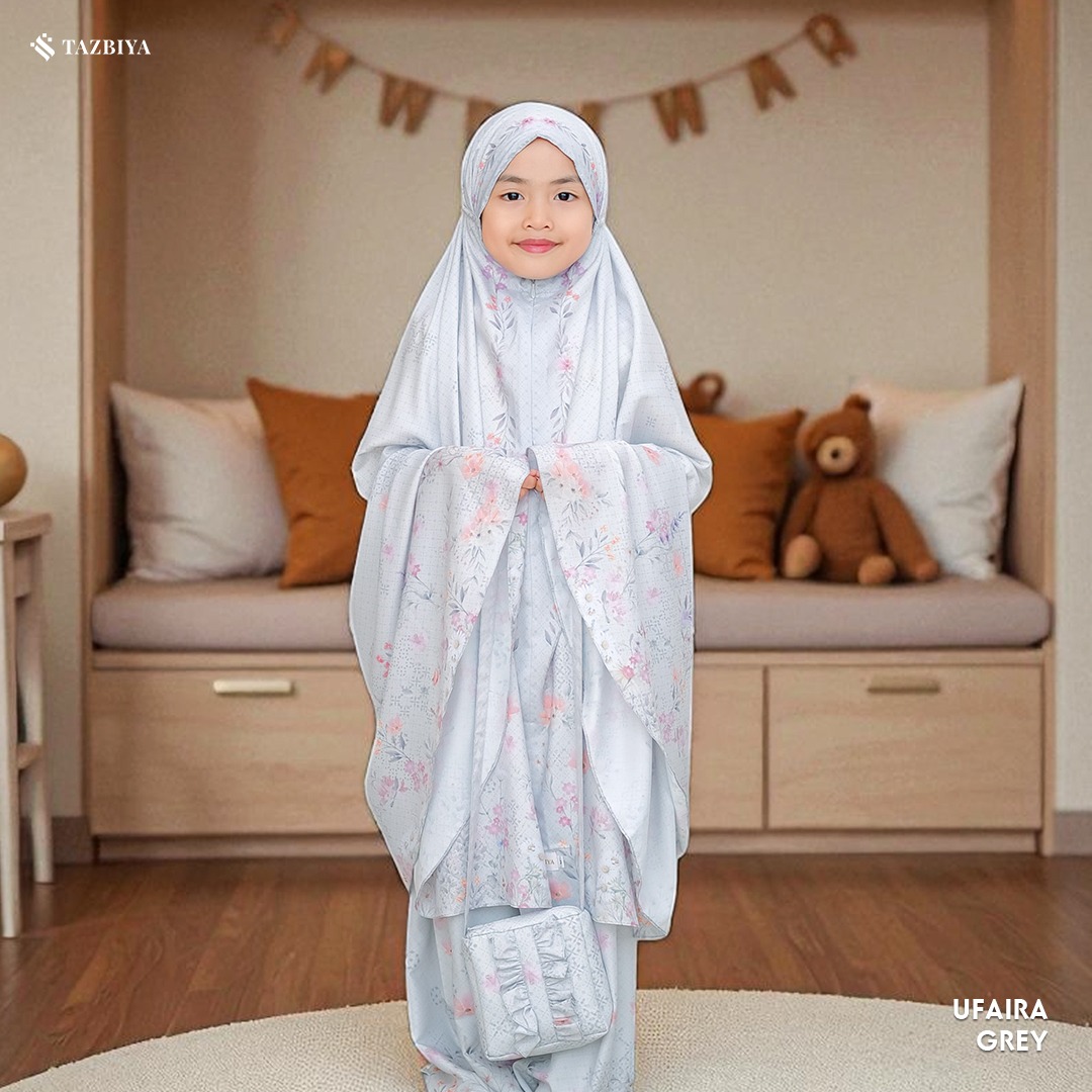 TAZBIYA MUKENA ANAK TRAVEL SERIES I Mukena Anak Motif TK SD SMP | Mukena Anak 4-14 Tahun | Mukena Travel Anak