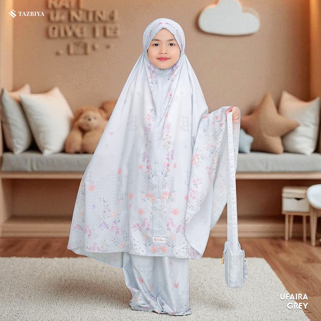 TAZBIYA MUKENA ANAK TRAVEL SERIES I Mukena Anak Motif TK SD SMP | Mukena Anak 4-14 Tahun | Mukena Travel Anak