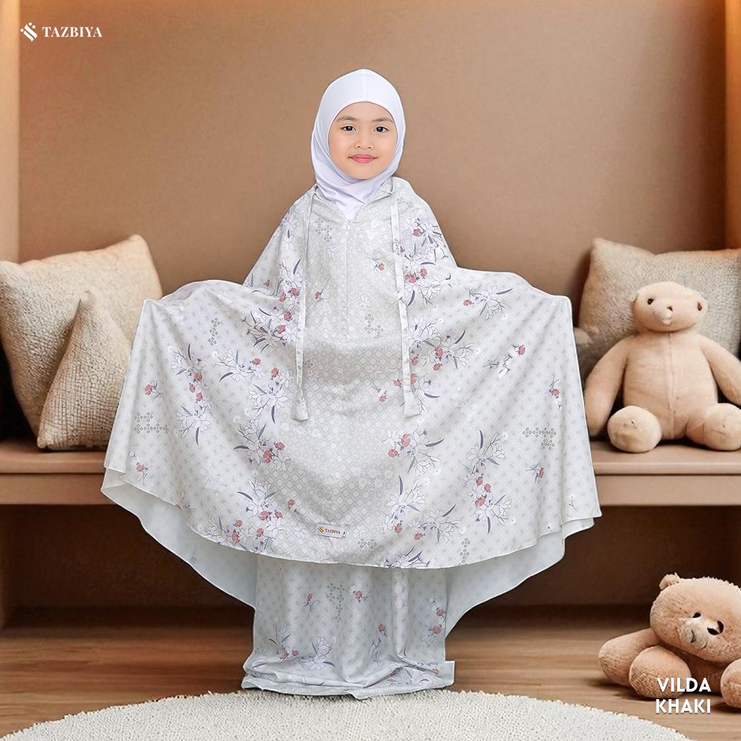TAZBIYA MUKENA ANAK TRAVEL SERIES I Mukena Anak Motif TK SD SMP | Mukena Anak 4-14 Tahun | Mukena Travel Anak
