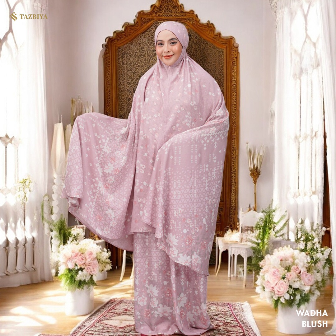 TAZBIYA MUKENA WADHA SERIES | MUKENA RAYON SAJADAH PREMIUM 2IN1 DEWASA