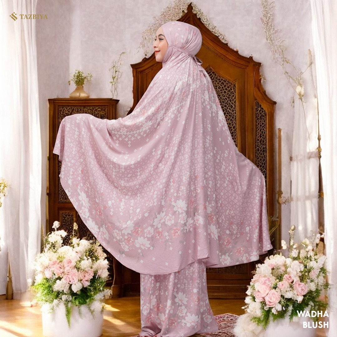 TAZBIYA MUKENA WADHA SERIES | MUKENA RAYON SAJADAH PREMIUM 2IN1 DEWASA