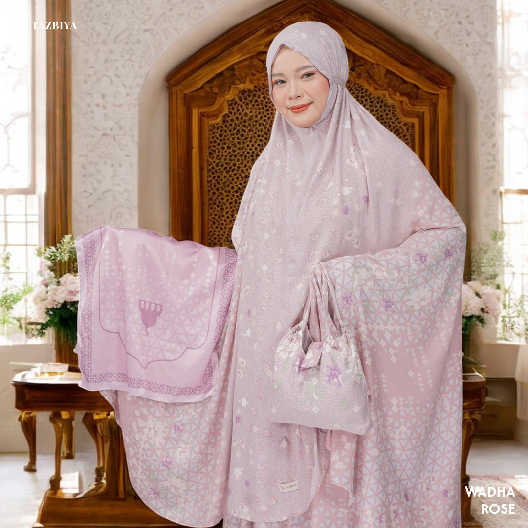 TAZBIYA MUKENA WADHA SERIES | MUKENA RAYON SAJADAH PREMIUM 2IN1 DEWASA