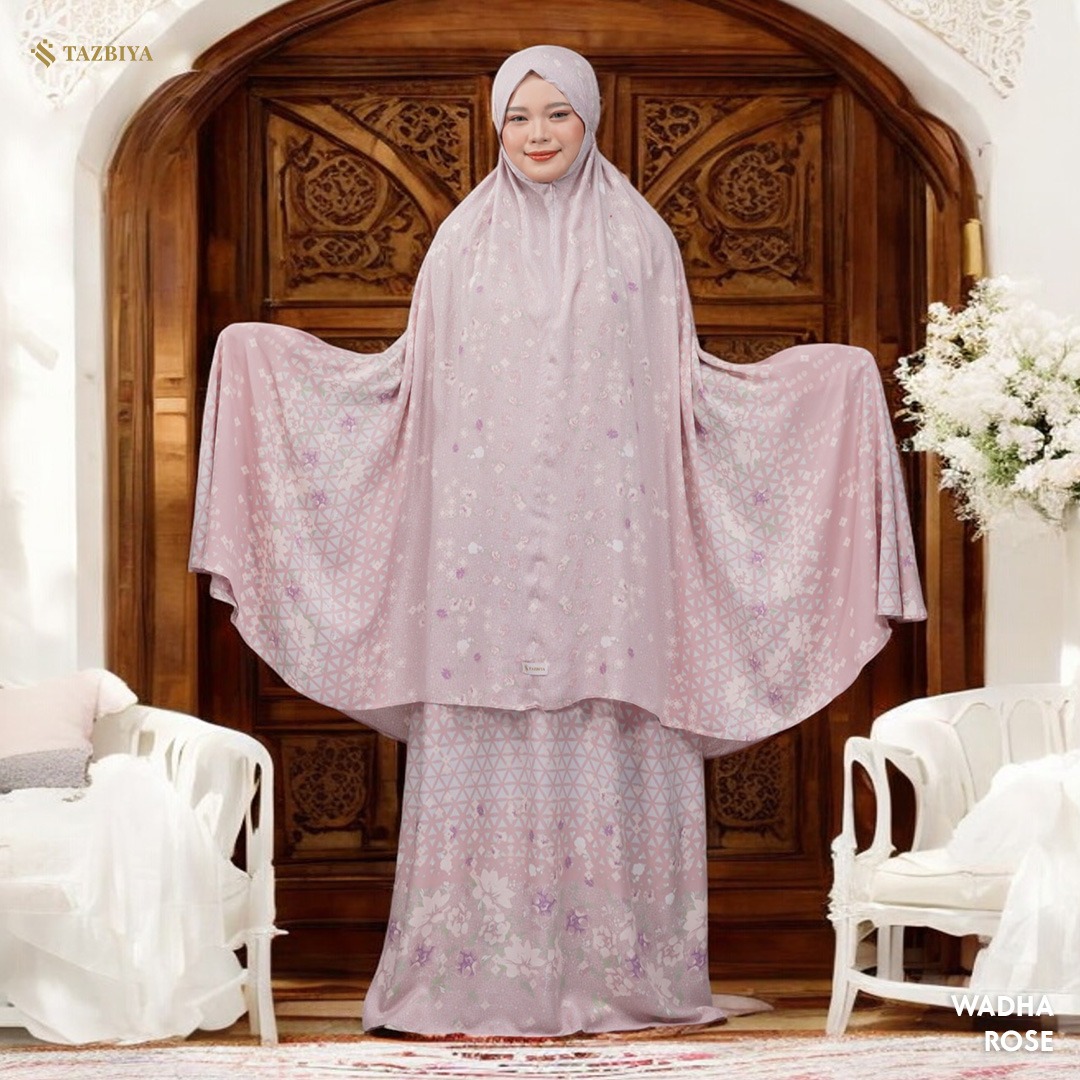 TAZBIYA MUKENA WADHA SERIES | MUKENA RAYON SAJADAH PREMIUM 2IN1 DEWASA