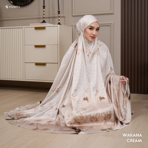 Image of TAZBIYA MUKENA SILK PREMIUM WAKANA SERIES ALLSIZE