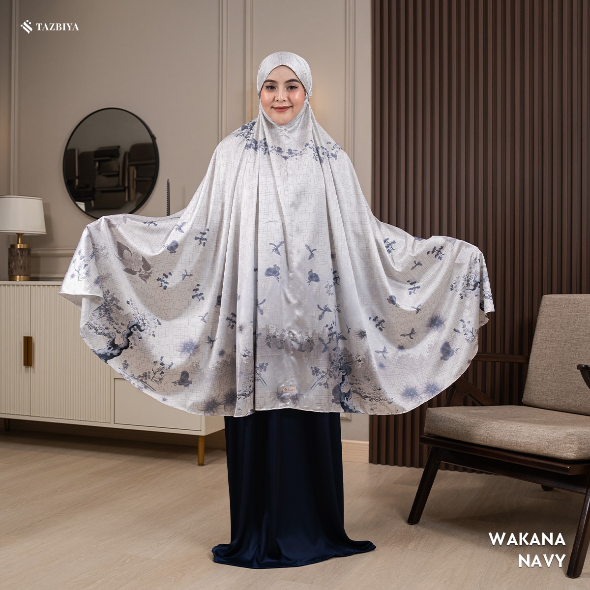 TAZBIYA MUKENA SILK PREMIUM WAKANA SERIES ALLSIZE