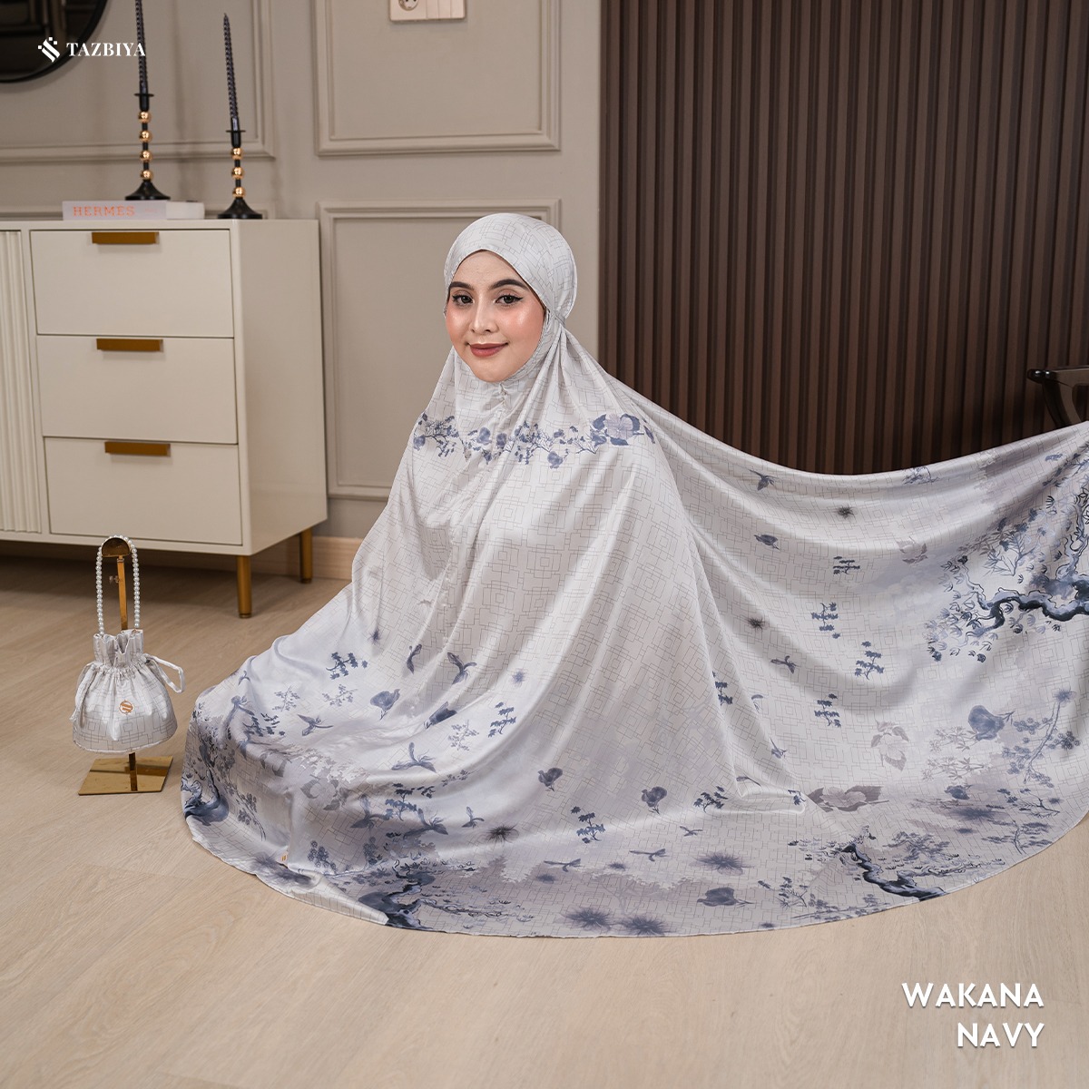 TAZBIYA MUKENA SILK PREMIUM WAKANA SERIES ALLSIZE