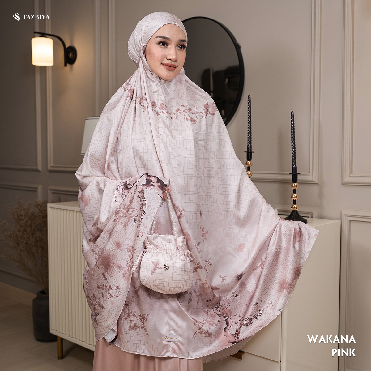 TAZBIYA MUKENA SILK PREMIUM WAKANA SERIES ALLSIZE