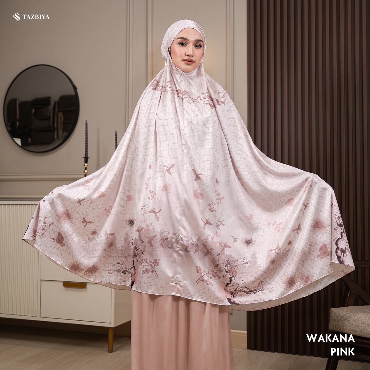TAZBIYA MUKENA SILK PREMIUM WAKANA SERIES ALLSIZE