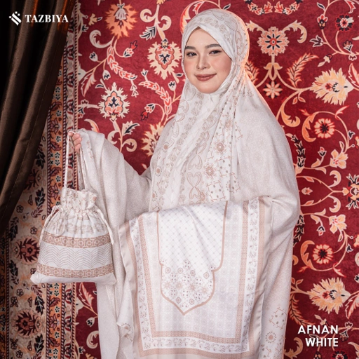Image of TAZBIYA MUKENA AFNAN SERIES | MUKENA RAYON PREMIUM 2IN1 DEWASA