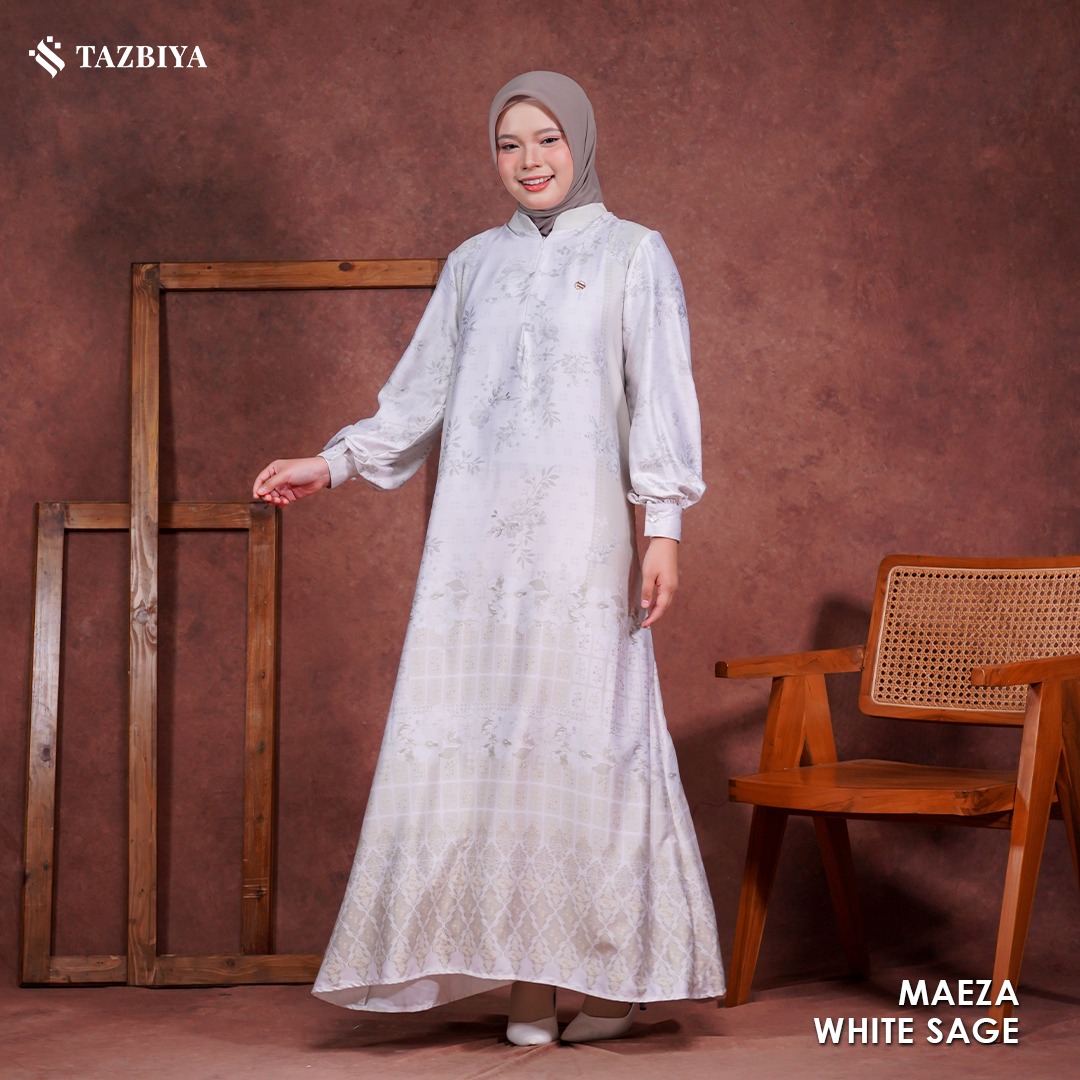 TAZBIYA MUSLIMWEAR GAMIS SILK PREMIUM MAEZA SERIES