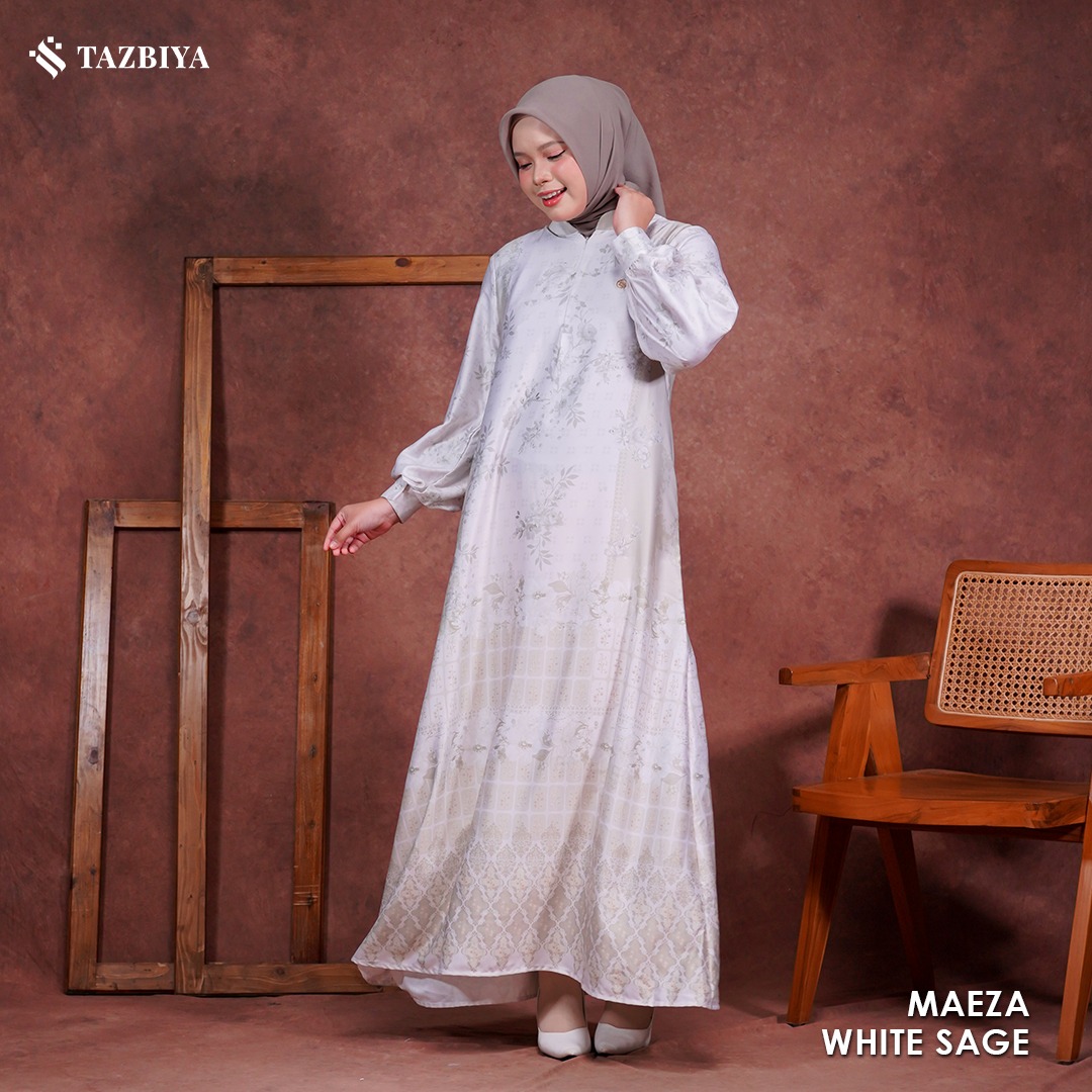 TAZBIYA MUSLIMWEAR GAMIS SILK PREMIUM MAEZA SERIES