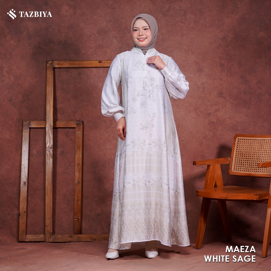 TAZBIYA MUSLIMWEAR GAMIS SILK PREMIUM MAEZA SERIES