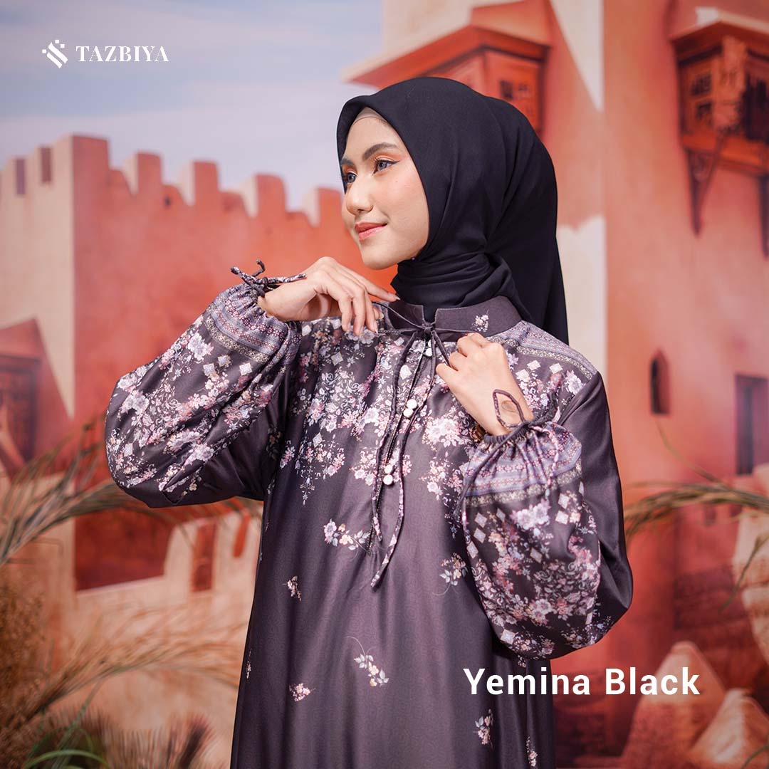 TAZBIYA MUSLIMWEAR GAMIS SILK PREMIUM YEMINA SERIES