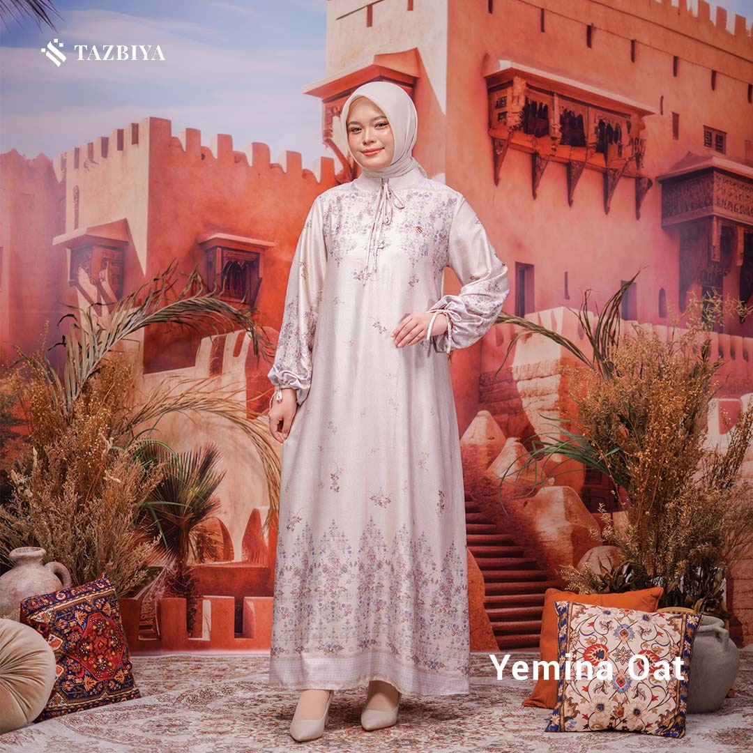 TAZBIYA MUSLIMWEAR GAMIS SILK PREMIUM YEMINA SERIES