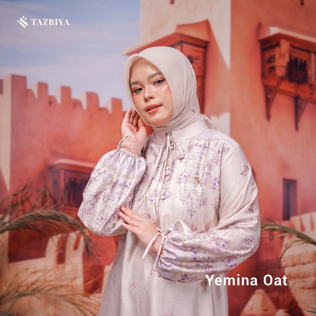 TAZBIYA MUSLIMWEAR GAMIS SILK PREMIUM YEMINA SERIES
