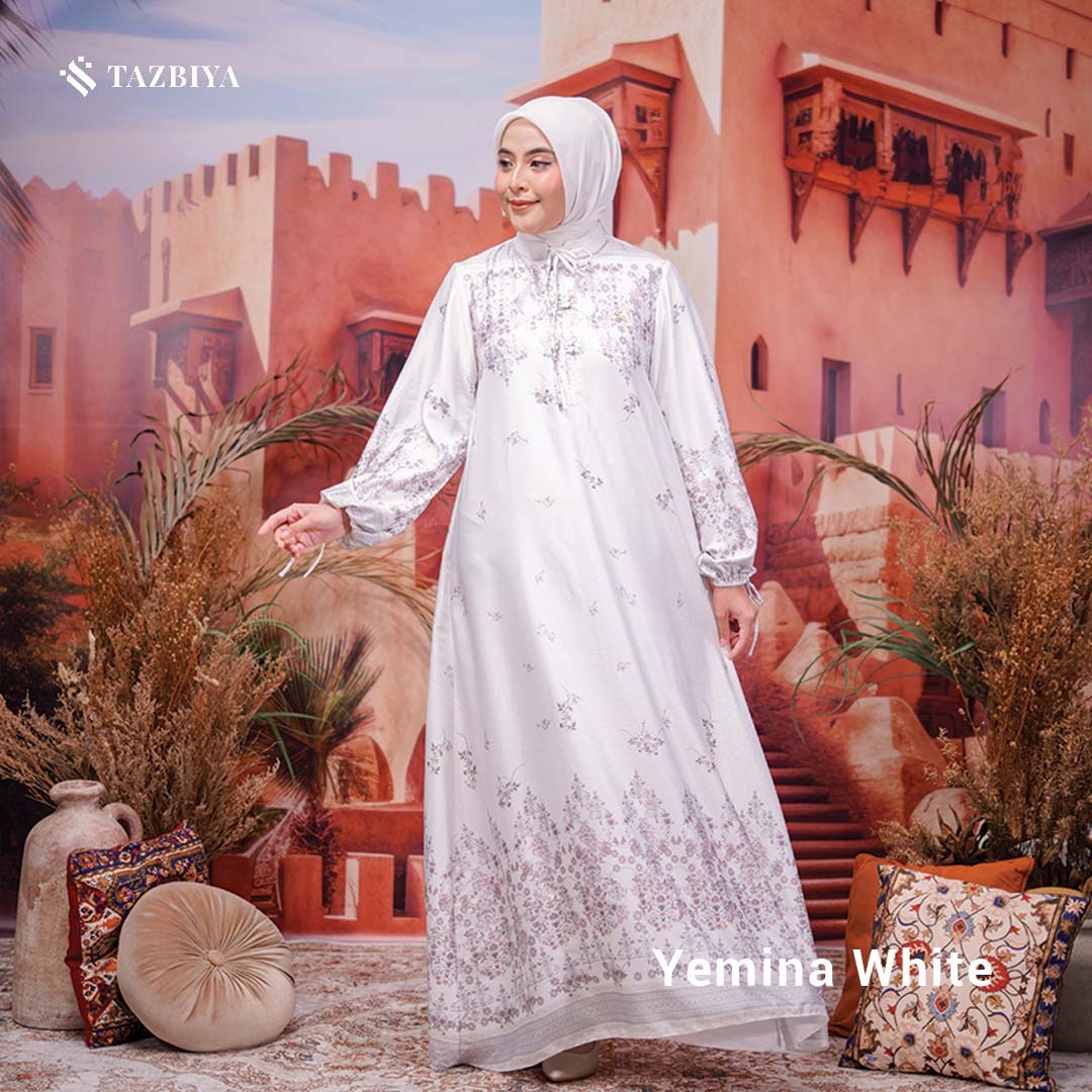TAZBIYA MUSLIMWEAR GAMIS SILK PREMIUM YEMINA SERIES