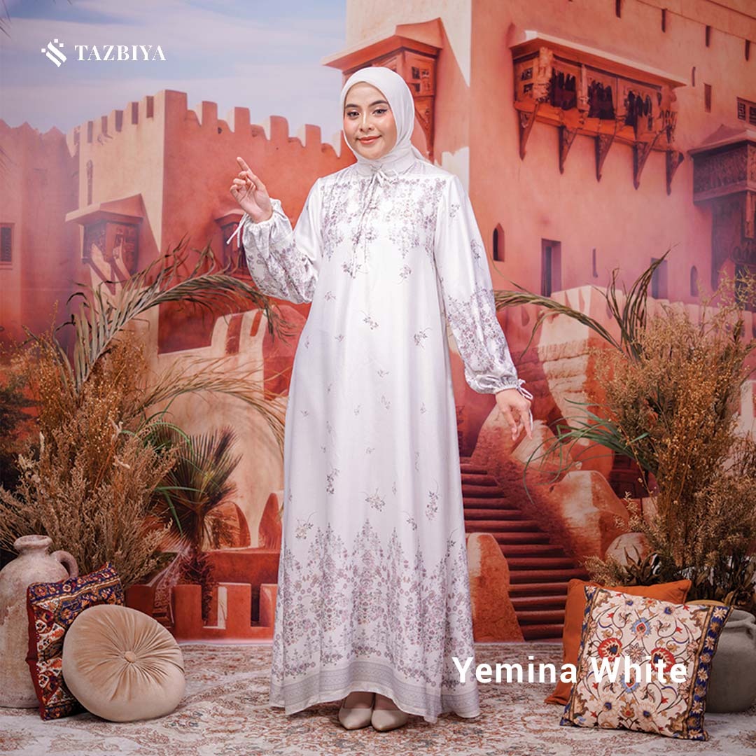 TAZBIYA MUSLIMWEAR GAMIS SILK PREMIUM YEMINA SERIES
