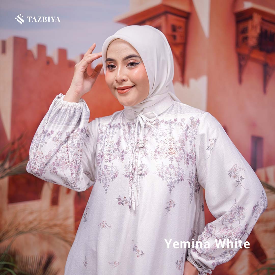 TAZBIYA MUSLIMWEAR GAMIS SILK PREMIUM YEMINA SERIES