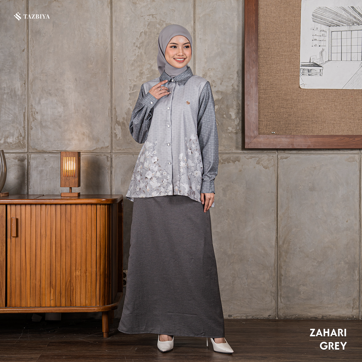 TAZBIYA BLOUSE ZAHARI SERIES | BLOUSE PREMIUM | ATASAN WANITA