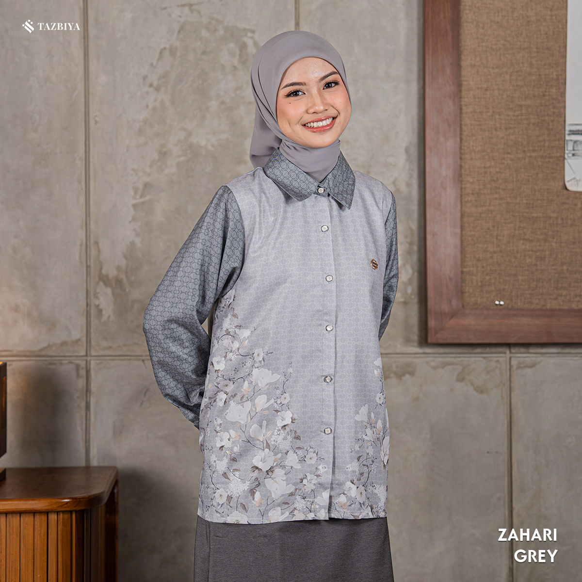 TAZBIYA BLOUSE ZAHARI SERIES | BLOUSE PREMIUM | ATASAN WANITA
