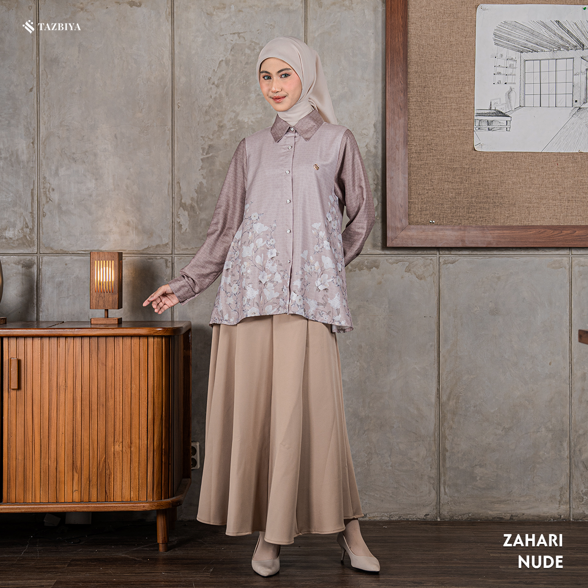 TAZBIYA BLOUSE ZAHARI SERIES | BLOUSE PREMIUM | ATASAN WANITA