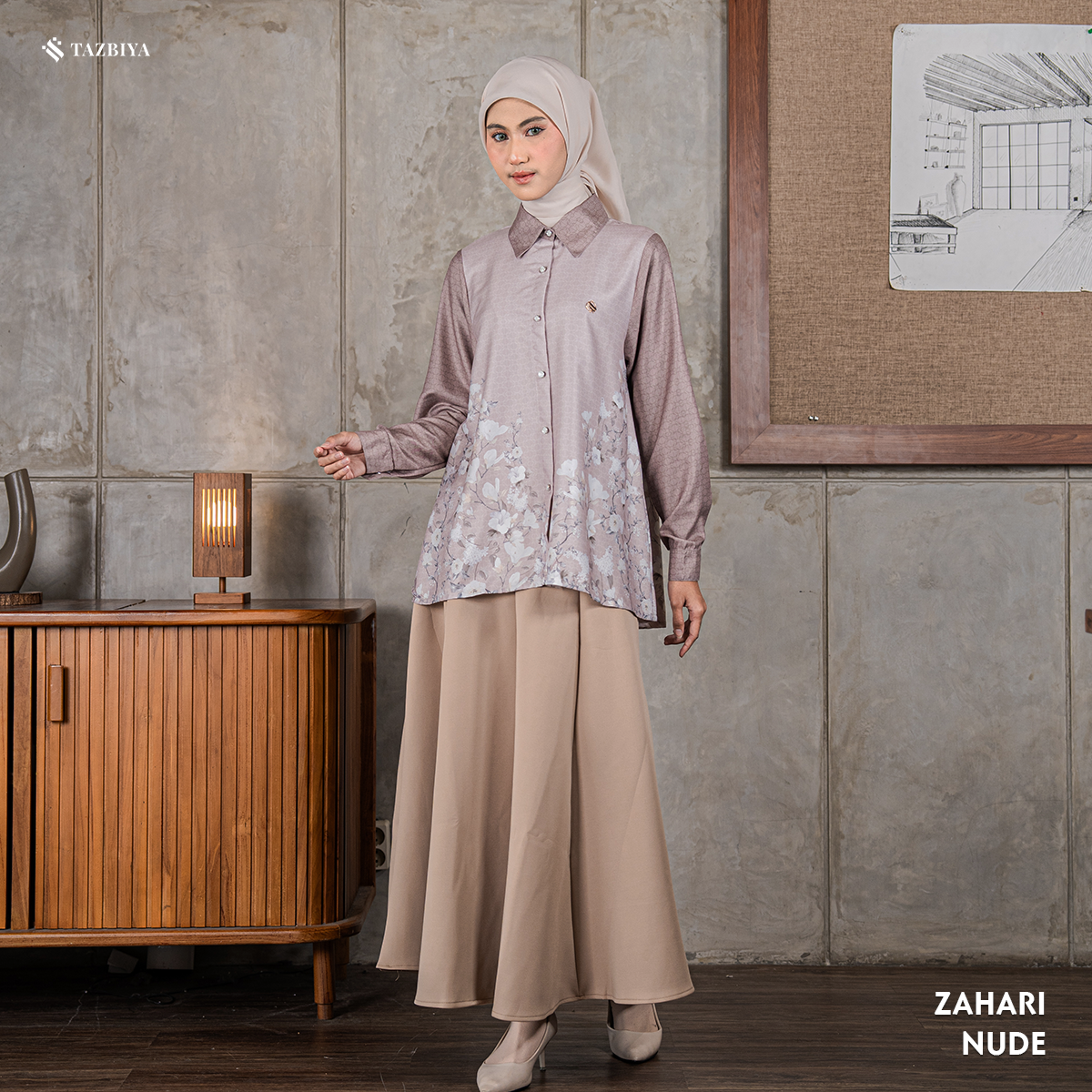 TAZBIYA BLOUSE ZAHARI SERIES | BLOUSE PREMIUM | ATASAN WANITA