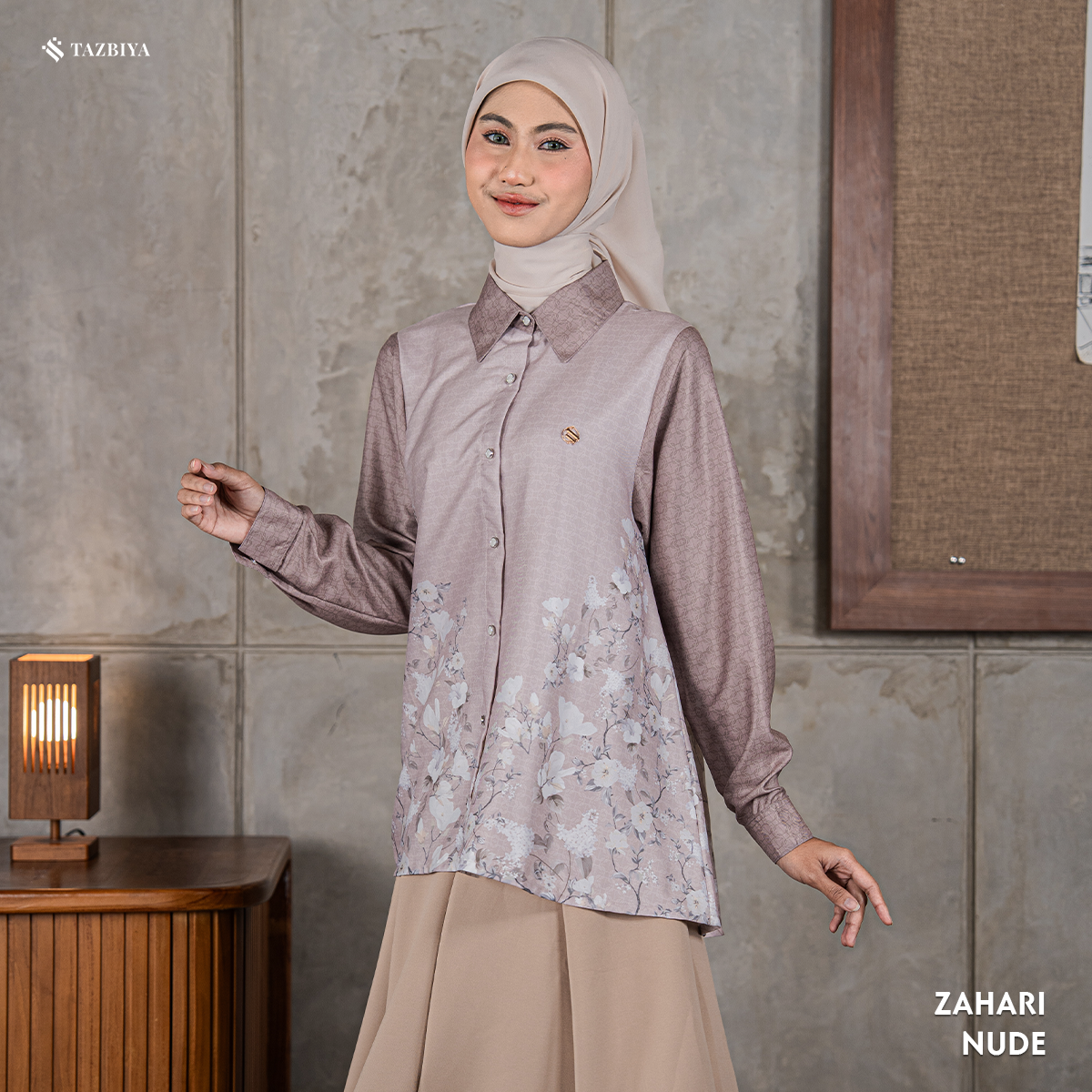 TAZBIYA BLOUSE ZAHARI SERIES | BLOUSE PREMIUM | ATASAN WANITA
