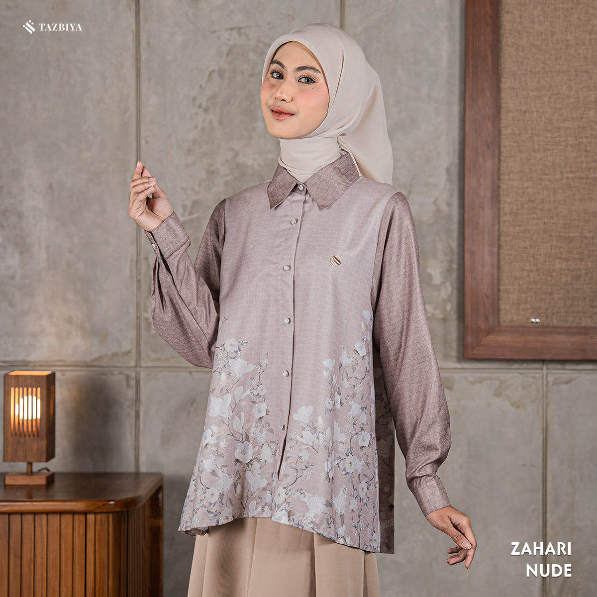 TAZBIYA BLOUSE ZAHARI SERIES | BLOUSE PREMIUM | ATASAN WANITA