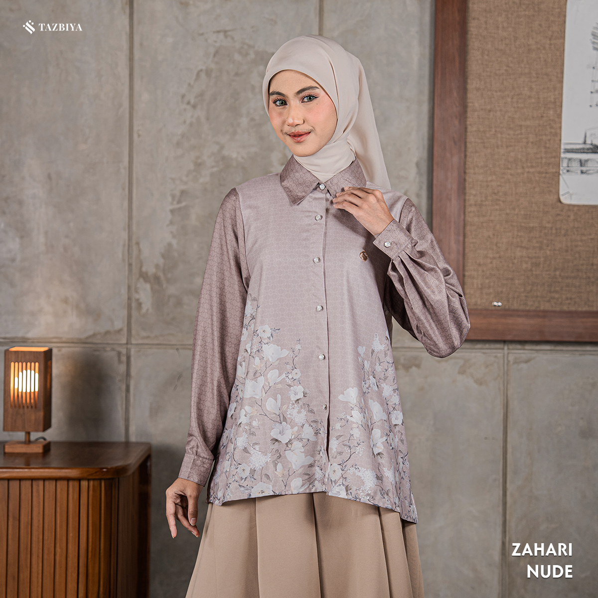 TAZBIYA BLOUSE ZAHARI SERIES | BLOUSE PREMIUM | ATASAN WANITA