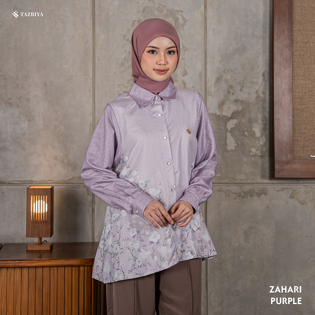 TAZBIYA BLOUSE ZAHARI SERIES | BLOUSE PREMIUM | ATASAN WANITA