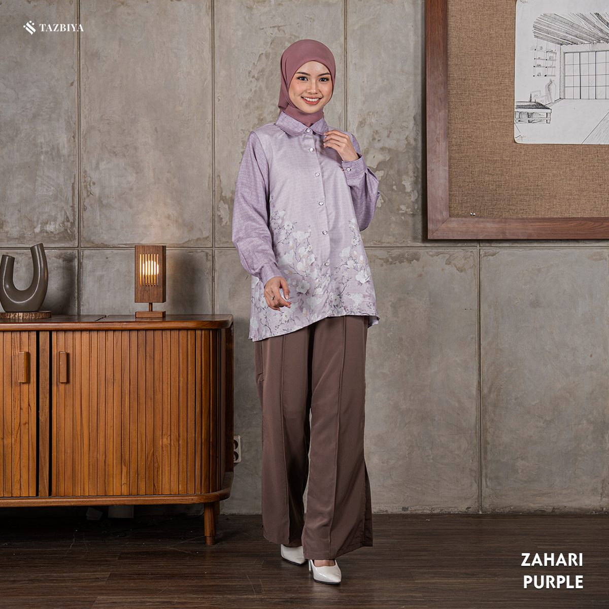 TAZBIYA BLOUSE ZAHARI SERIES | BLOUSE PREMIUM | ATASAN WANITA