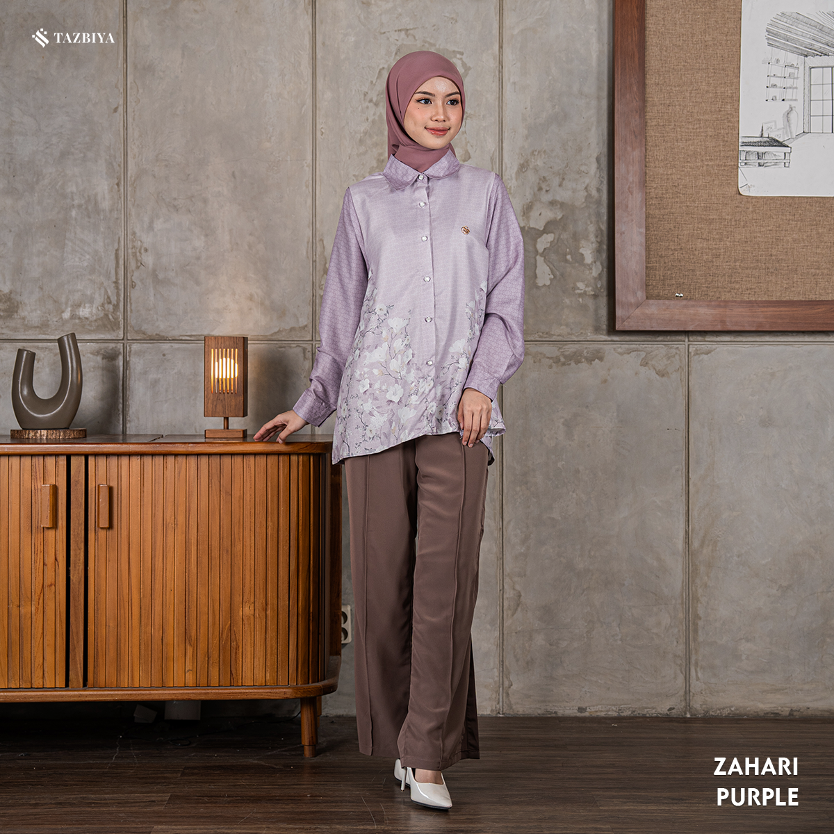 TAZBIYA BLOUSE ZAHARI SERIES | BLOUSE PREMIUM | ATASAN WANITA
