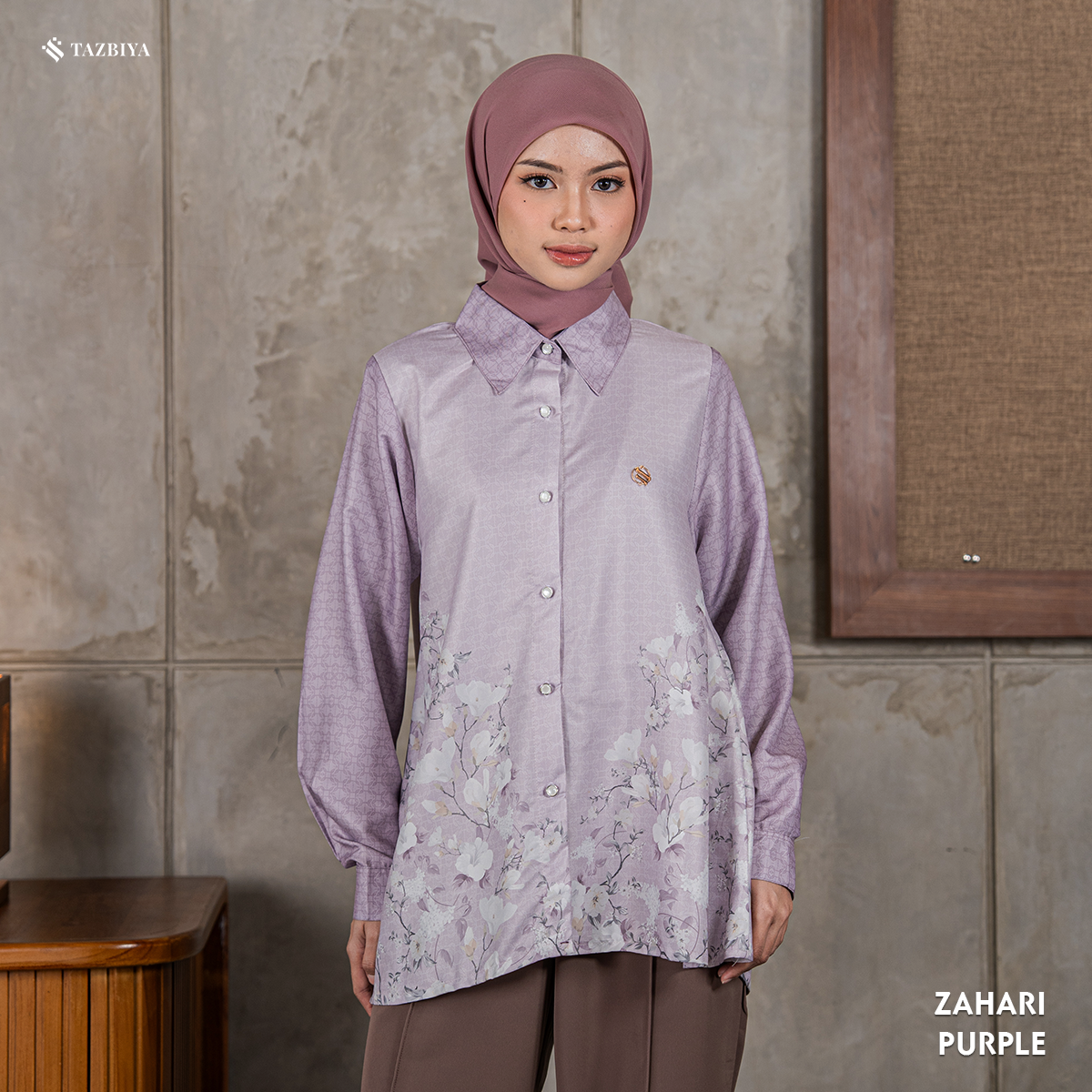 TAZBIYA BLOUSE ZAHARI SERIES | BLOUSE PREMIUM | ATASAN WANITA