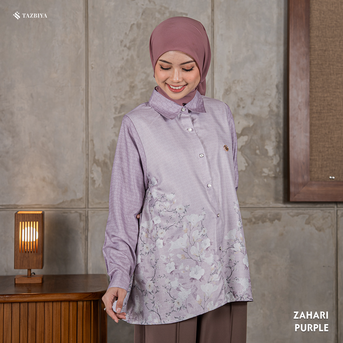 TAZBIYA BLOUSE ZAHARI SERIES | BLOUSE PREMIUM | ATASAN WANITA