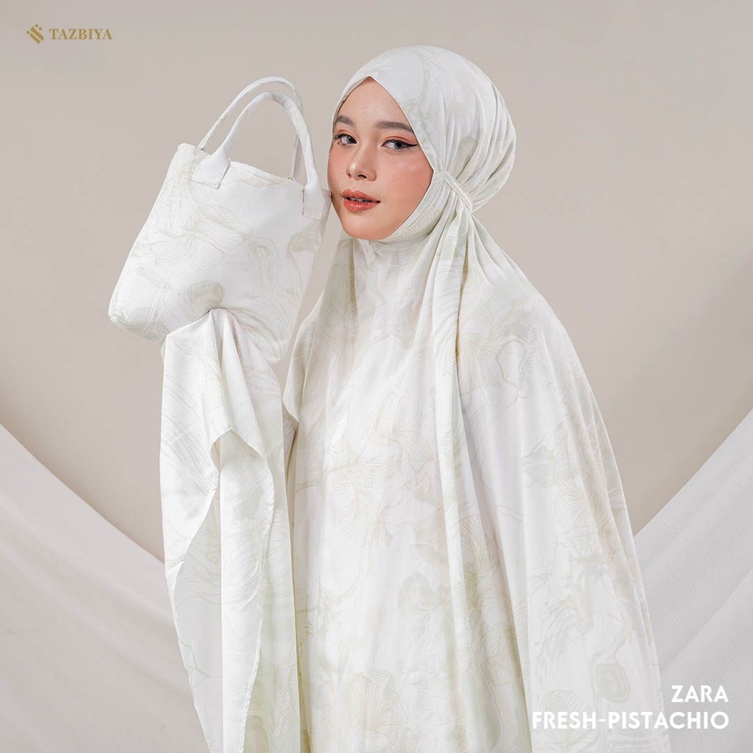 TAZBIYA ZARA SERIES I Mukena 2IN1 Rayon Jumbo Dewasa
