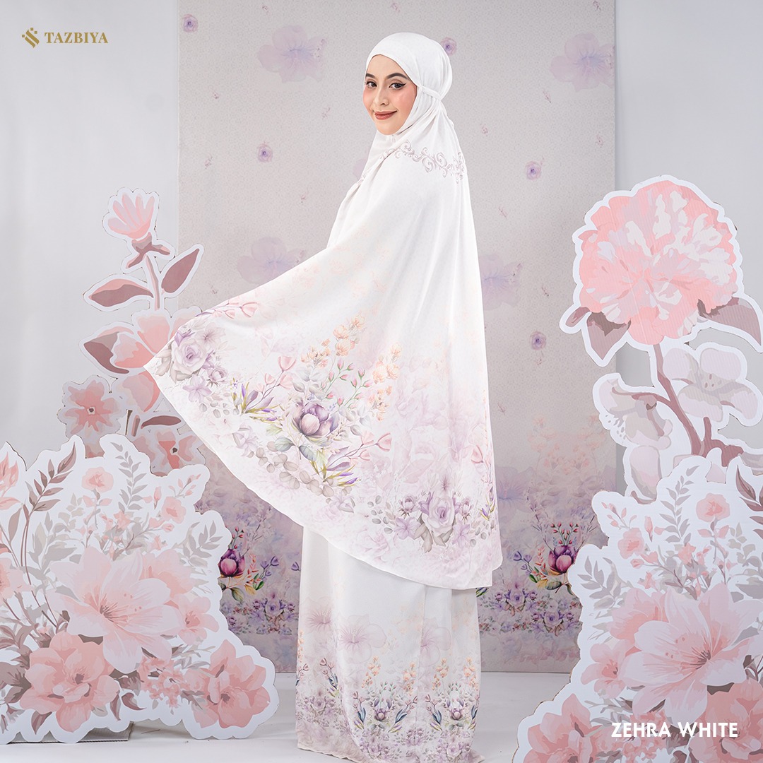 MUKENA TAZBIYA PREMIUM ZEHRA SERIES I Mukena Maxmara Silk Jumbo 2in1 Dewasa