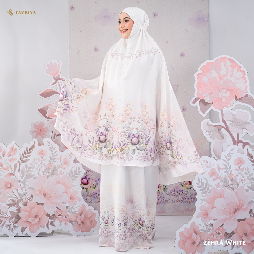 MUKENA TAZBIYA PREMIUM ZEHRA SERIES I Mukena Maxmara Silk Jumbo 2in1 Dewasa