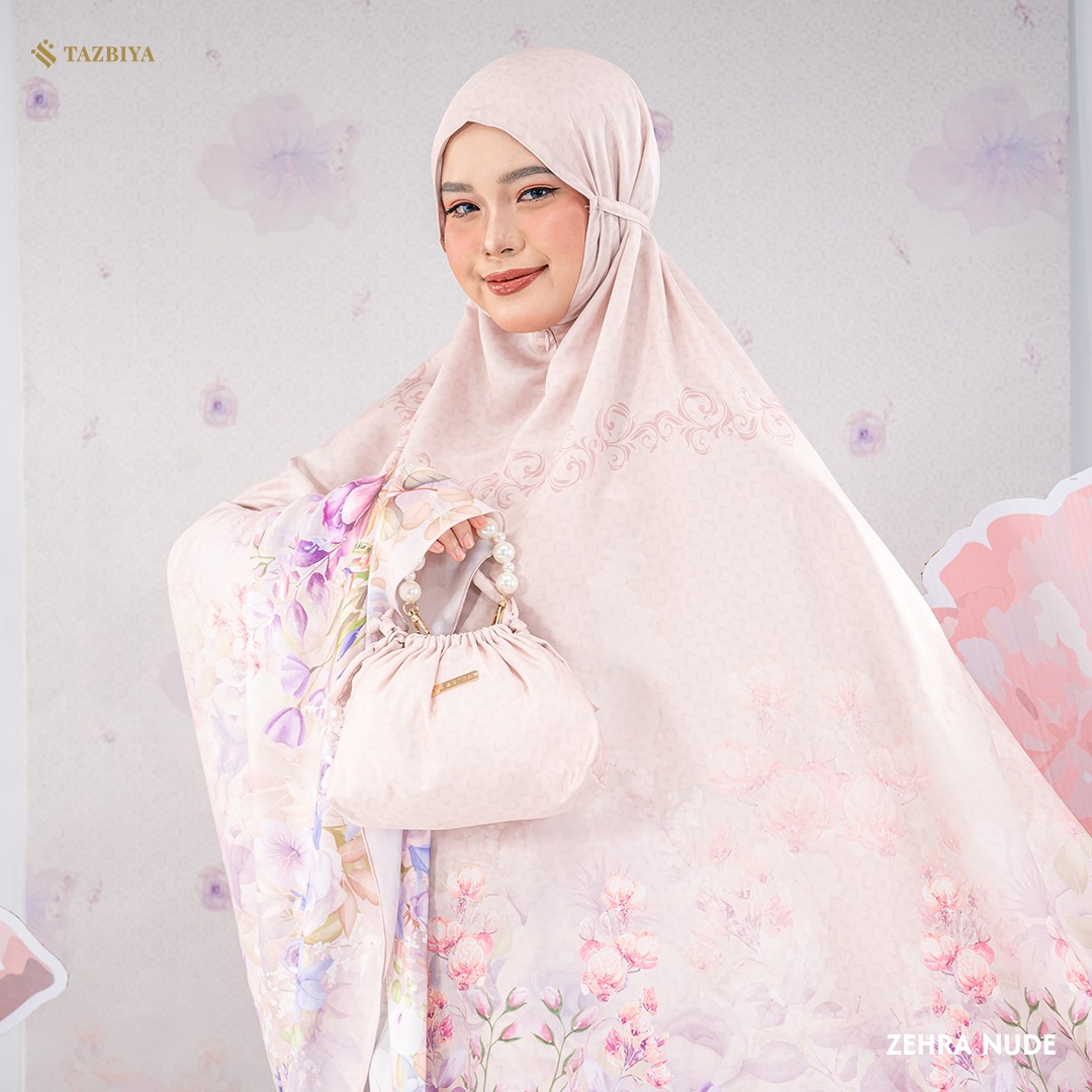 MUKENA TAZBIYA PREMIUM ZEHRA SERIES I Mukena Maxmara Silk Jumbo 2in1 Dewasa
