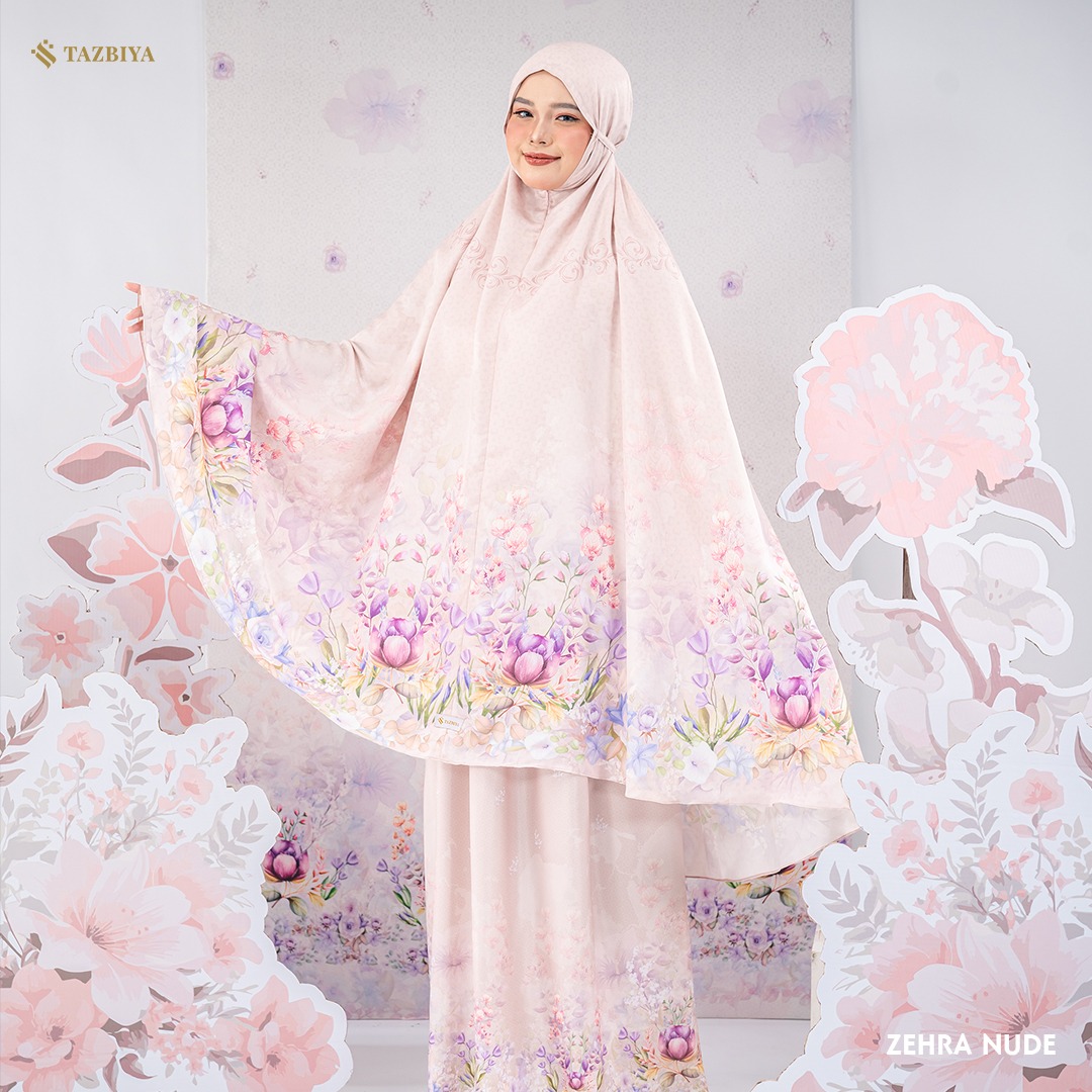 MUKENA TAZBIYA PREMIUM ZEHRA SERIES I Mukena Maxmara Silk Jumbo 2in1 Dewasa