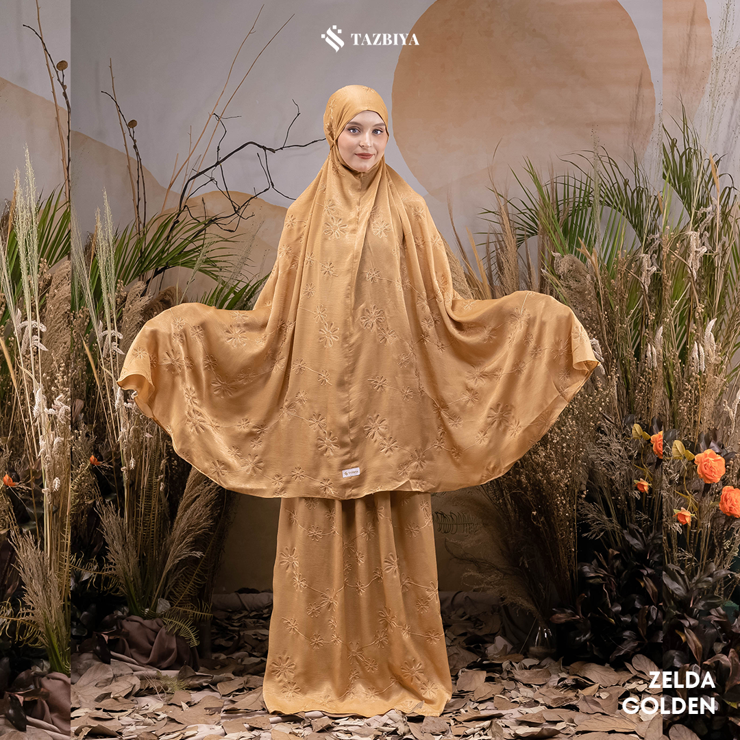 MUKENA PREMIUM SILK BORDIR TAZBIYA DEWASA ZELDA SERIES