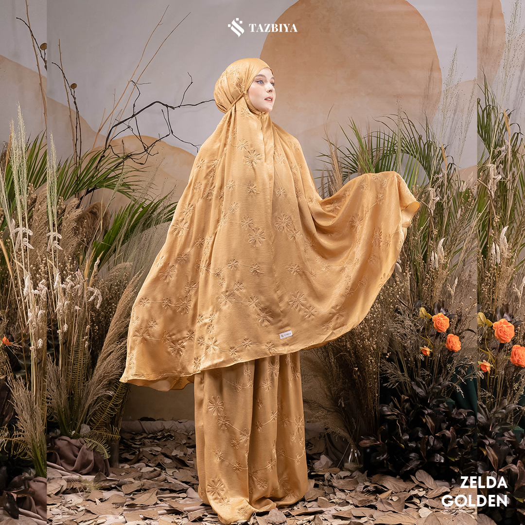MUKENA PREMIUM SILK BORDIR TAZBIYA DEWASA ZELDA SERIES
