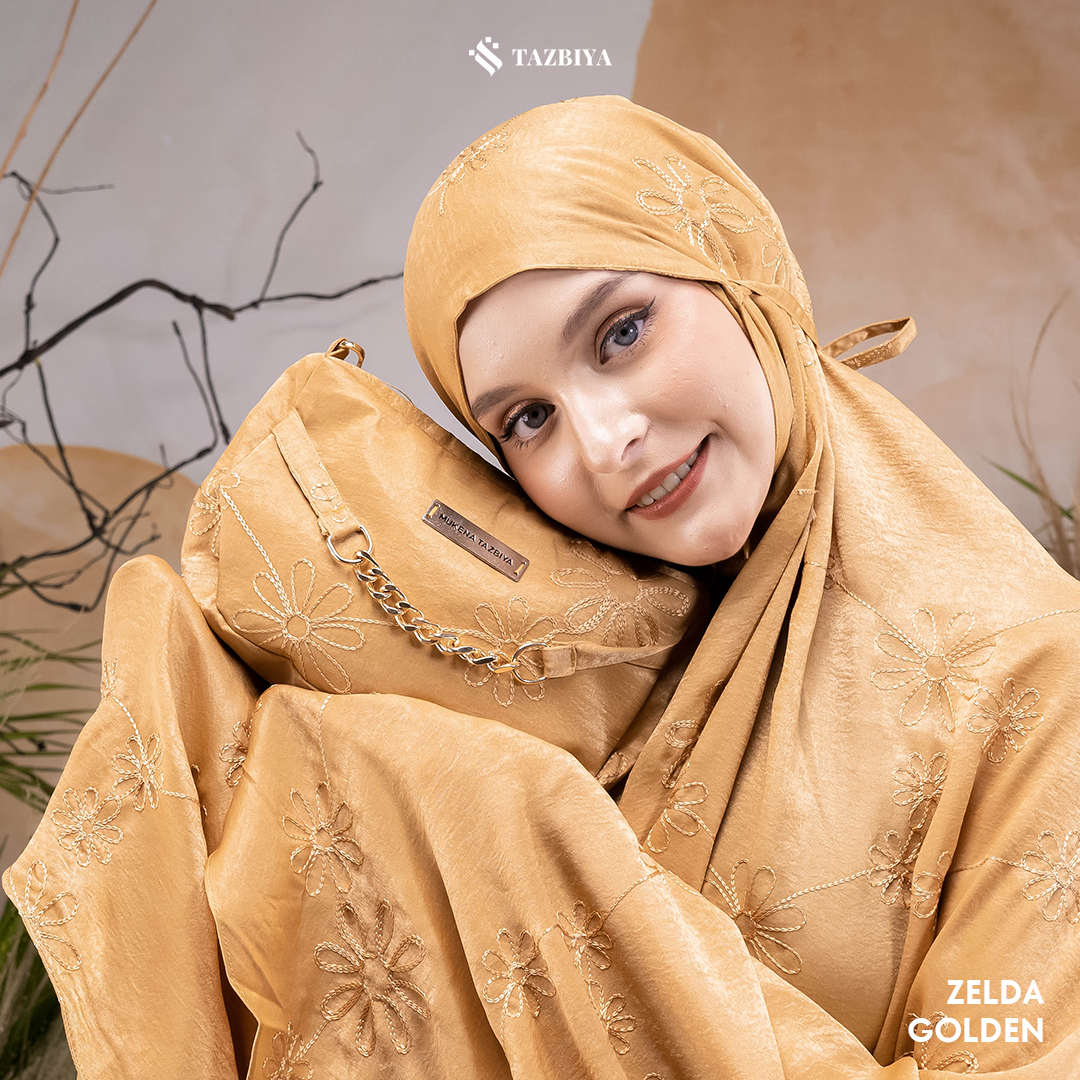 MUKENA PREMIUM SILK BORDIR TAZBIYA DEWASA ZELDA SERIES