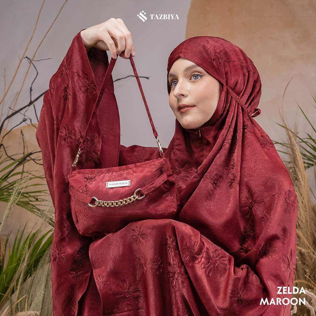 MUKENA PREMIUM SILK BORDIR TAZBIYA DEWASA ZELDA SERIES